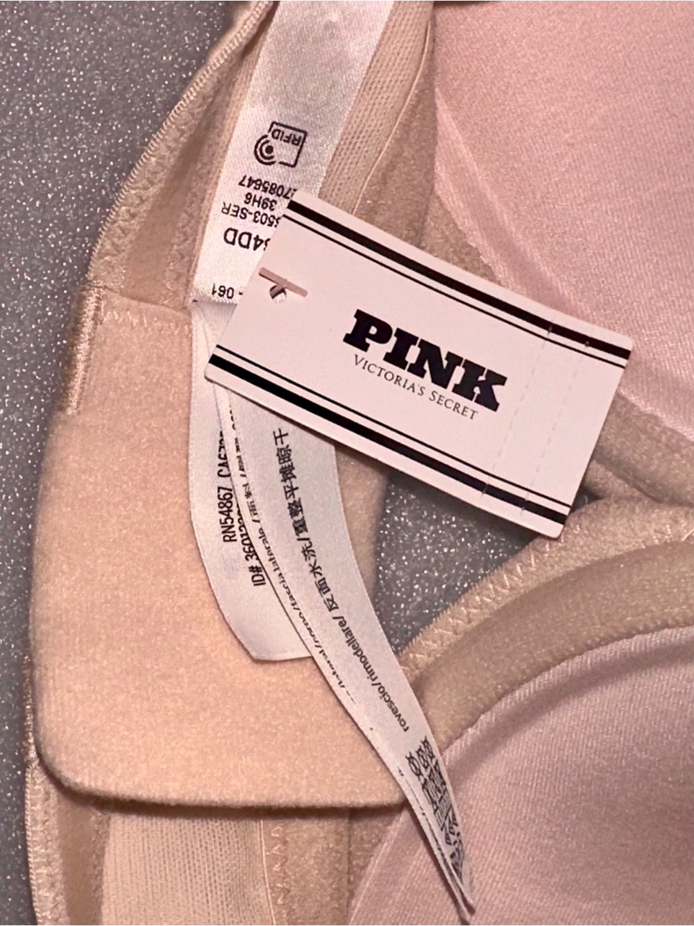 PINK Victoria's Secret Pale Pink Push-Up Bra